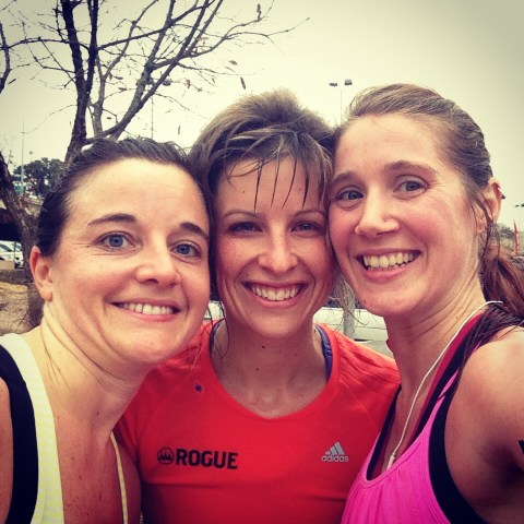Adriane, Erika and Me - post 18 mile run